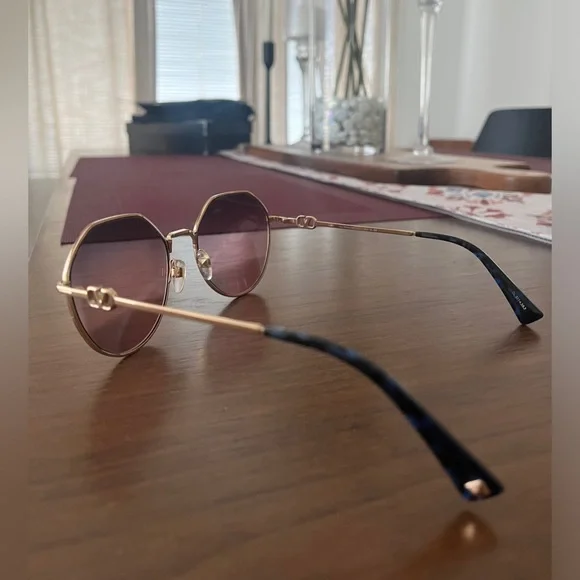 Valentino Rose Gold Sunglasses - Picture 2 of 6